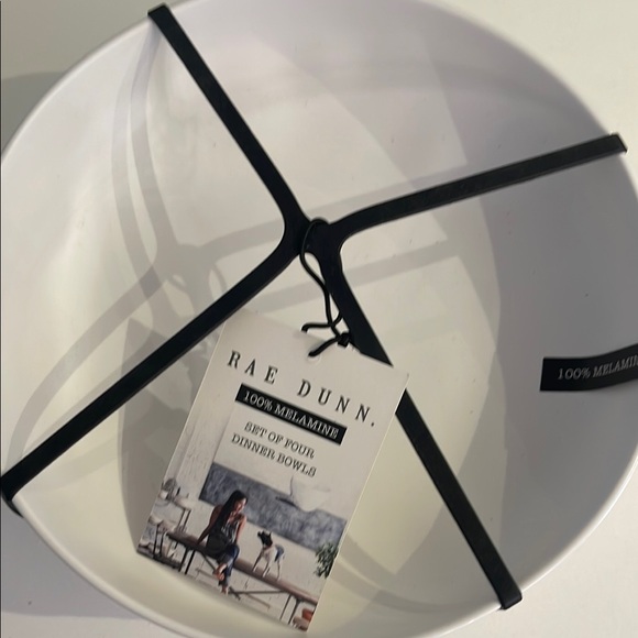 Rae Dunn “Delish” White Melamine Dinner Bowls - Picture 3 of 3